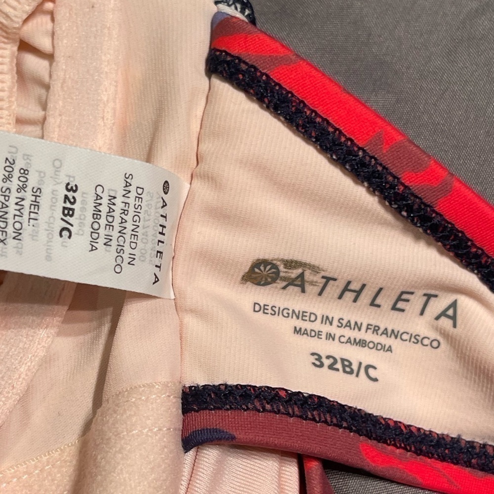 NWOT Womens Athleta Square Neck Bra Cup Print Tankini, Multiple Sizes - Picture 11 of 15